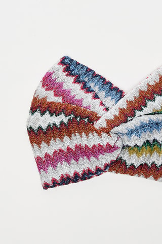 Bandeau - Blanc et fuchsia