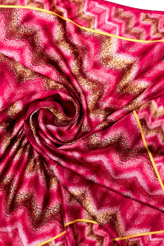 Carré en soie - Rose