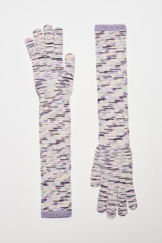 Gants en laine - Blanc chiné