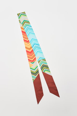 Foulard en soie - Marron