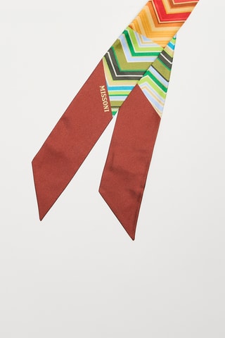 Foulard en soie - Marron