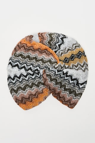 Turban - Ecru et orange