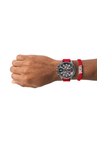 Cofanetto orologio al quarzo in pelle e bracciale - Cronografo