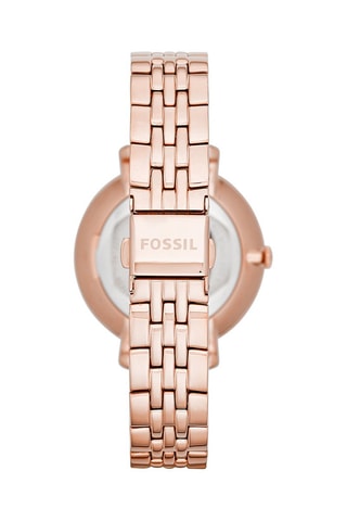Cofanetto orologio al quarzo in acciaio, collana e orecchini- Dorato rosa