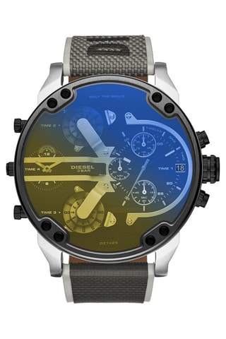 Orologio al quarzo in nylon MR. Daddy 2.0 - Grigio e argentato
