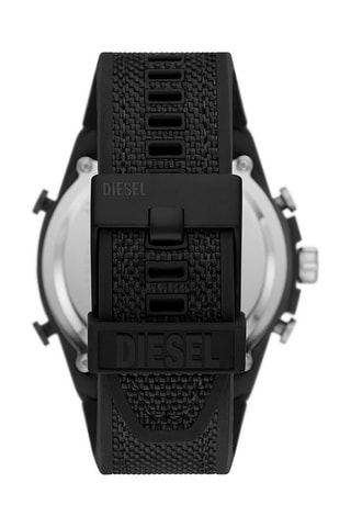 Orologio al quarzo in nylon e silicone - Nero e dorato