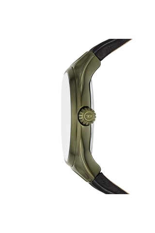 Orologio al quarzo in pelle - Nero e verde