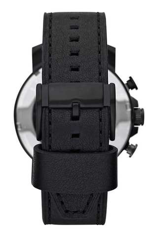 Orologio al quarzo in pelle - Cronografo - Nero
