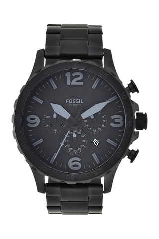 Orologio al quarzo in acciaio - Cronografo - Nero