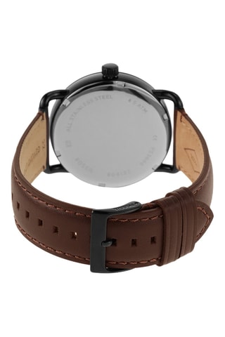 Orologio al quarzo in pelle - Marrone e nero