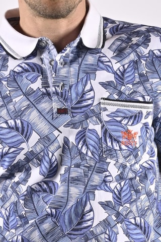 Polo Pechot - Blanc et bleu
