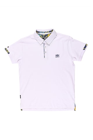 Polo regular River - Blanc