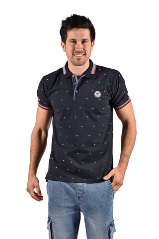 Polo regular Nathan - Bleu marine