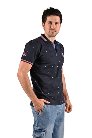 Polo regular Nathan - Bleu marine