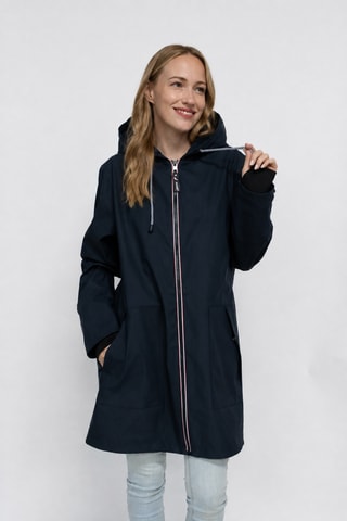 Parka impérméable à capuche Raina - Bleu