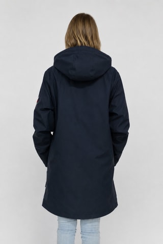 Parka impérméable à capuche Raina - Bleu