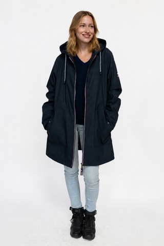 Parka impérméable à capuche Raina - Bleu