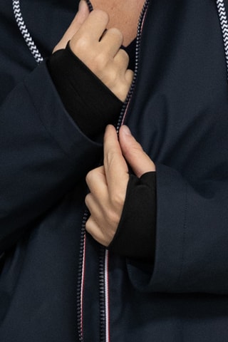 Parka impérméable à capuche Raina - Bleu