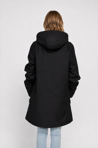 Parka impérméable à capuche Raina - Noir