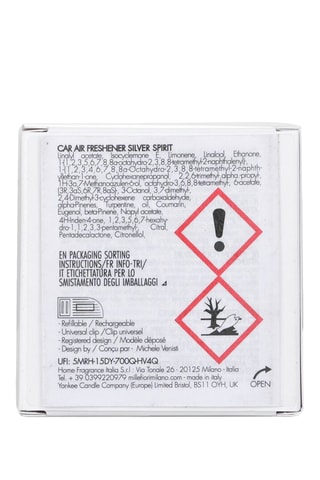 Parfum pour voiture Silver Spirit - Aromatique Frais - 10 ml