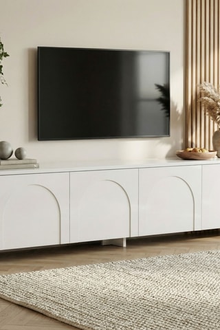 Meuble TV 4 portes  - 180 x 45 x 32 cm