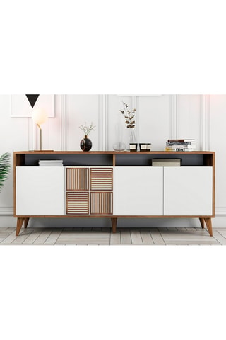 Bahut 4 portes  - 180 x 78,6 x 35 cm