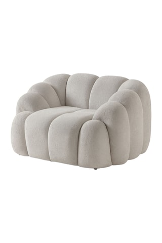 Fauteuil - Gris clair - En tissu texturé