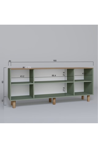 Console 4 portes - 180 x 60 x 40 cm