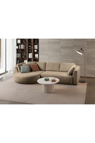Canapé - Beige - En tissu easy-clean