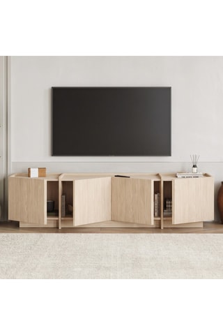 Meuble TV 4 portes Lowen - 180 x 46,2 x 35 cm