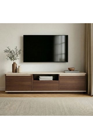 Meuble TV 3 abattants Sentinel - 160 x 42 x 29,5 cm