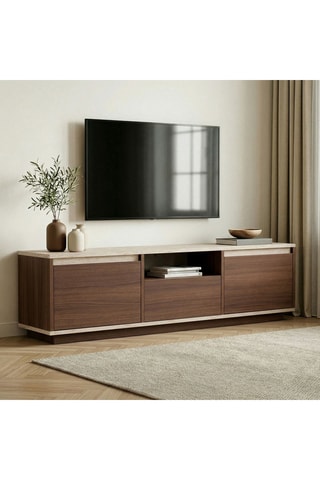 Meuble TV 3 abattants Sentinel - 160 x 42 x 29,5 cm