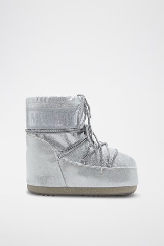 Botines Icon Low con brillo - Plateado