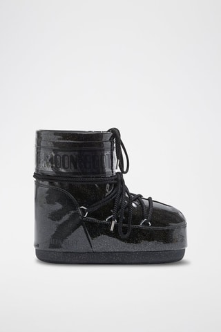 Botines Icon Low con brillo - Negro