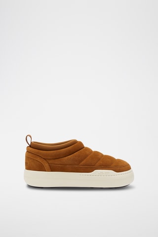 Botas de piel vuelta con plataforma Park Soft - Marrón
