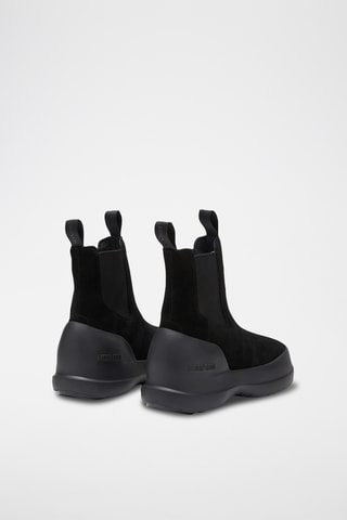 Botines Chelsea de piel vuelta Luna Chelsea - Negro