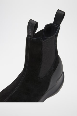 Botines Chelsea de piel vuelta Luna Chelsea - Negro