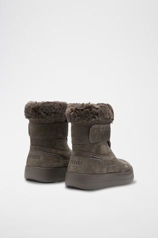 Botas de piel Jr Park Strap Boot - Gris