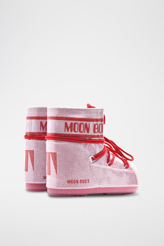 Botas Icon Low Glitter - Rosa