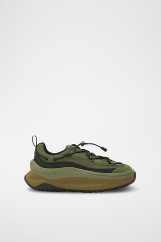 Zapatillas de piel vuelta Moon247 Xlace - Verde