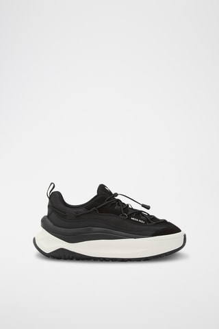 Zapatillas de piel vuelta Moon247 Xlace - Negro