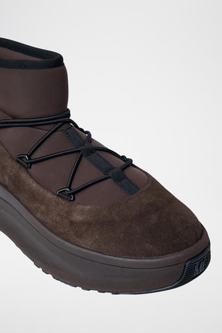 Botas de piel Moon247 Slip On - Marrón