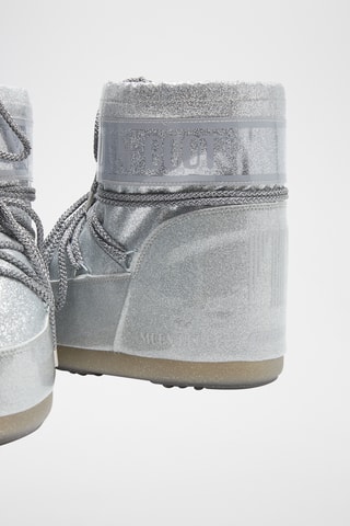 Botas Icon Low Glitter - Plateado