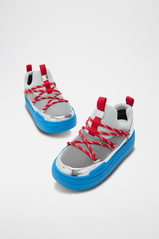 Zapatillas con plataforma Jr Park Low Lace Space Race - Plateado, azul y rojo