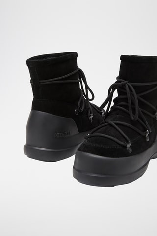 Botas de piel vuelta Luna Boot - Negro