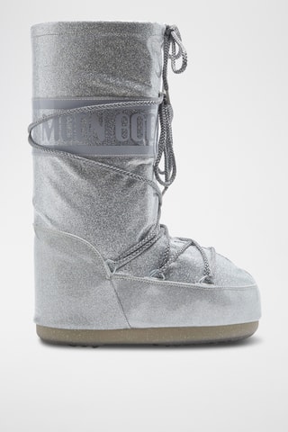 Botas Icon Glitter - Plateado