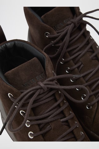 Botas de piel vuelta Mezzaluna Lace Up Mid - Marrón