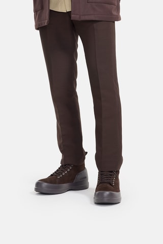 Botas de piel vuelta Mezzaluna Lace Up Mid - Marrón