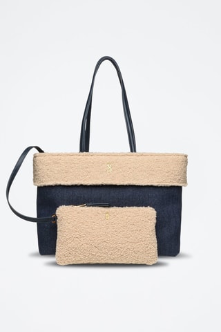 Bolso y bolso de mano Amaia - Azul marino y beige