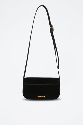 Bandolera de piel Klare - Negro
